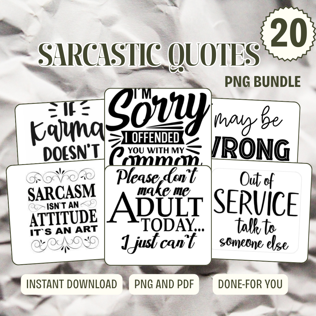 Vintage Typography Posters PDF PNG | Retro Quote Wall Art Prints | Classic Text Design Home Decor | Instant Download