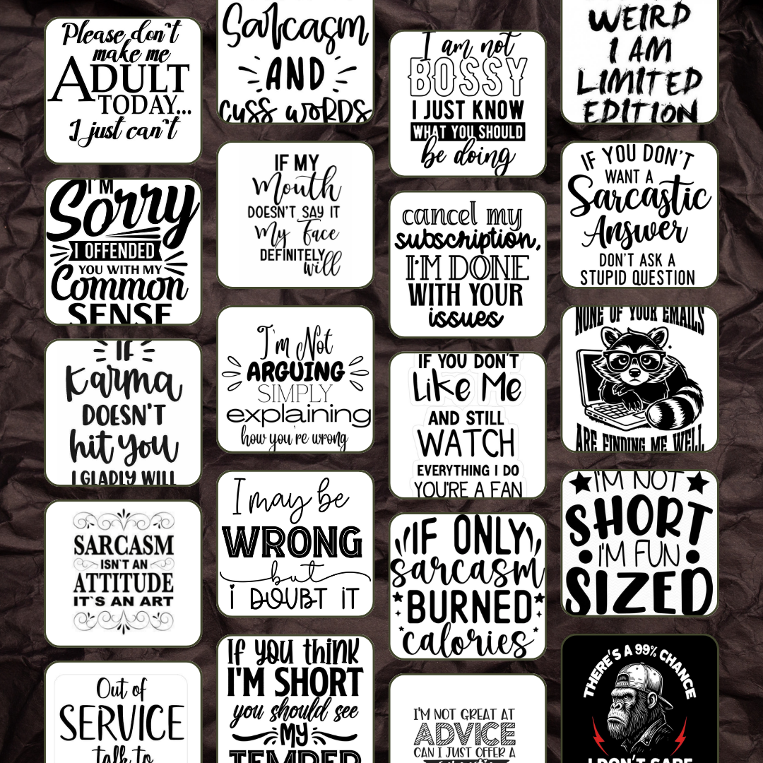 Vintage Typography Posters PDF PNG | Retro Quote Wall Art Prints | Classic Text Design Home Decor | Instant Download