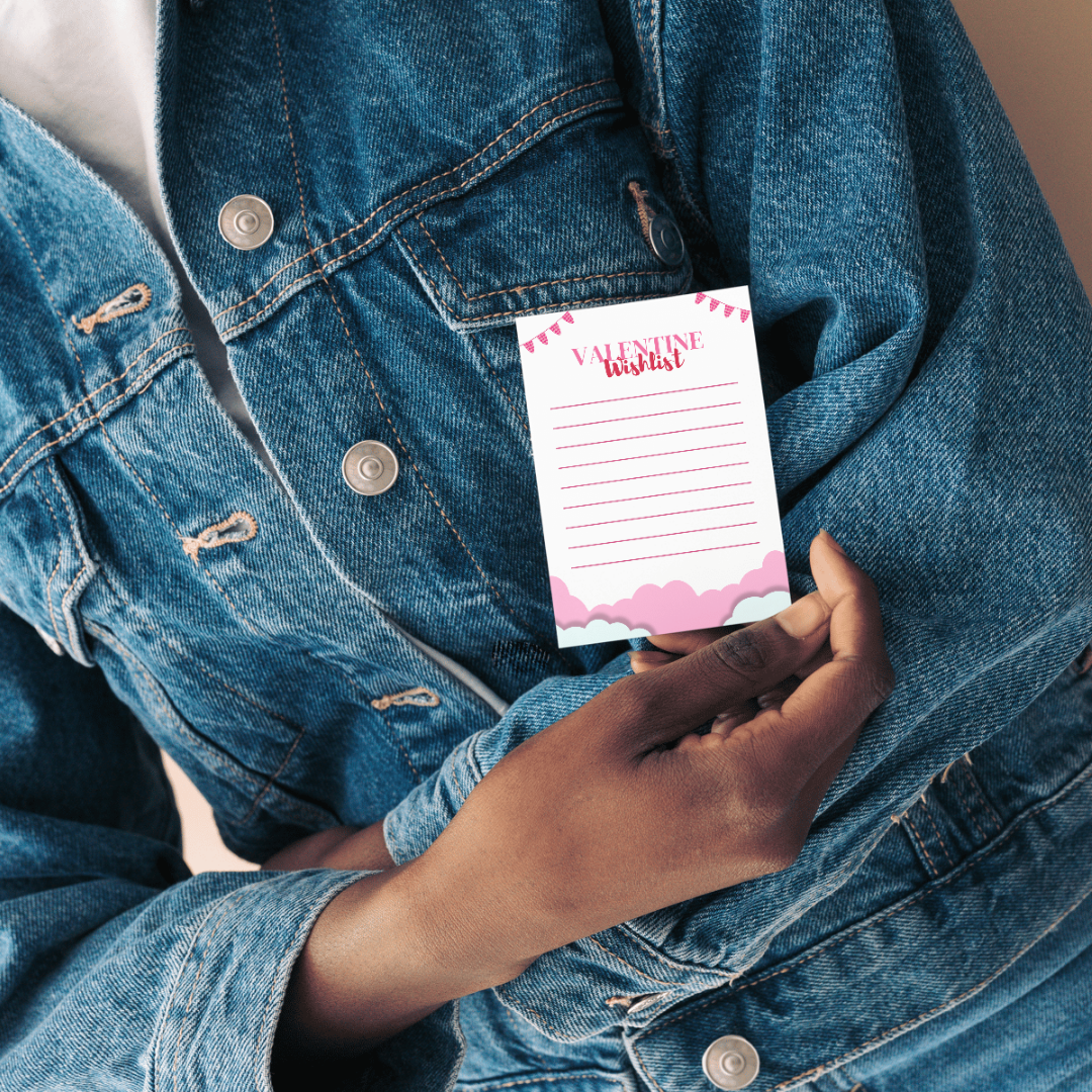 Valentine Wishlist Printable PDF PNG | Valentine’s Day Gift Planner | Love & Couple Wish List | Instant Download